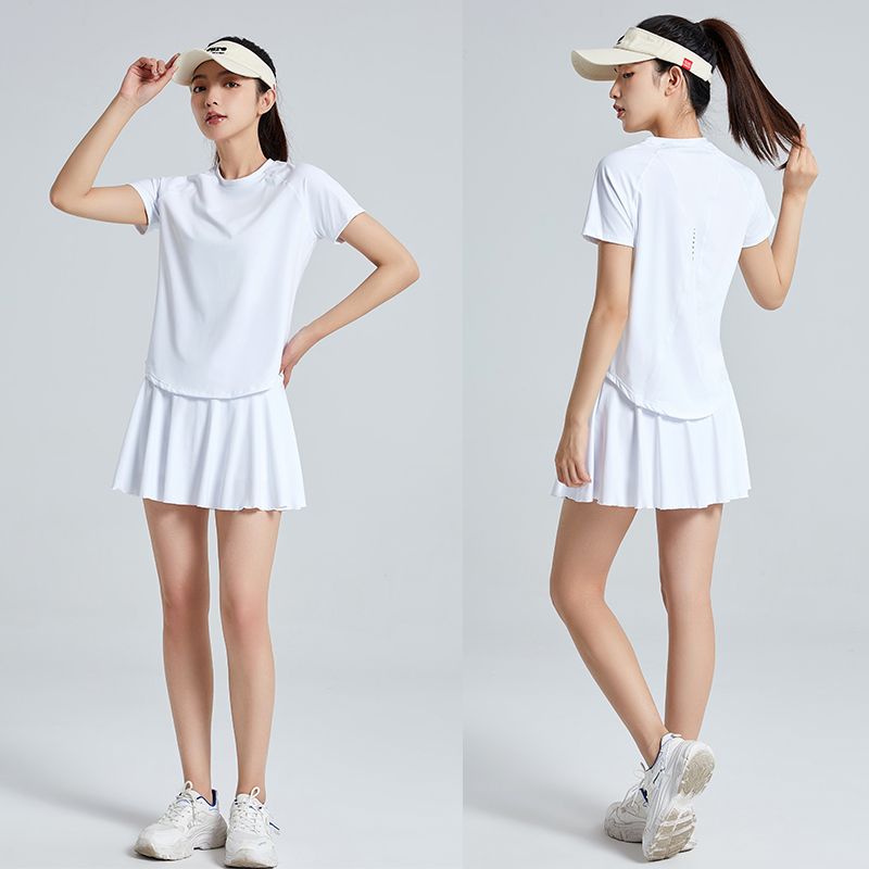 Summer Golf Clothing - 2-teiliges Tennisrock-Set für Damen, Sommer-Sportanzug, Fitness-Top