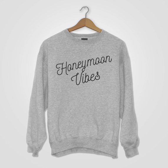 Summer Jumper Clothing - Sugarbaby Honeymoon Vibes Sweatshirt Hochzeitsgeschenk Urlaub
