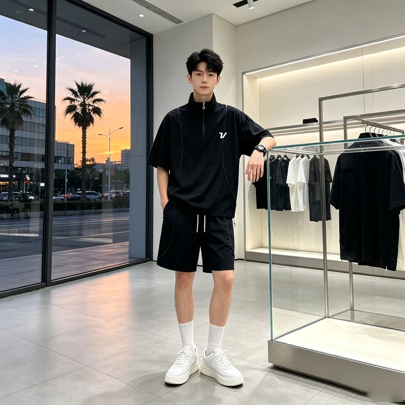 Summer Golf Clothing - Sommer Golf-Bekleidung: Set aus Kühlendem Eisseide-Sonnenschutz-Oberteil