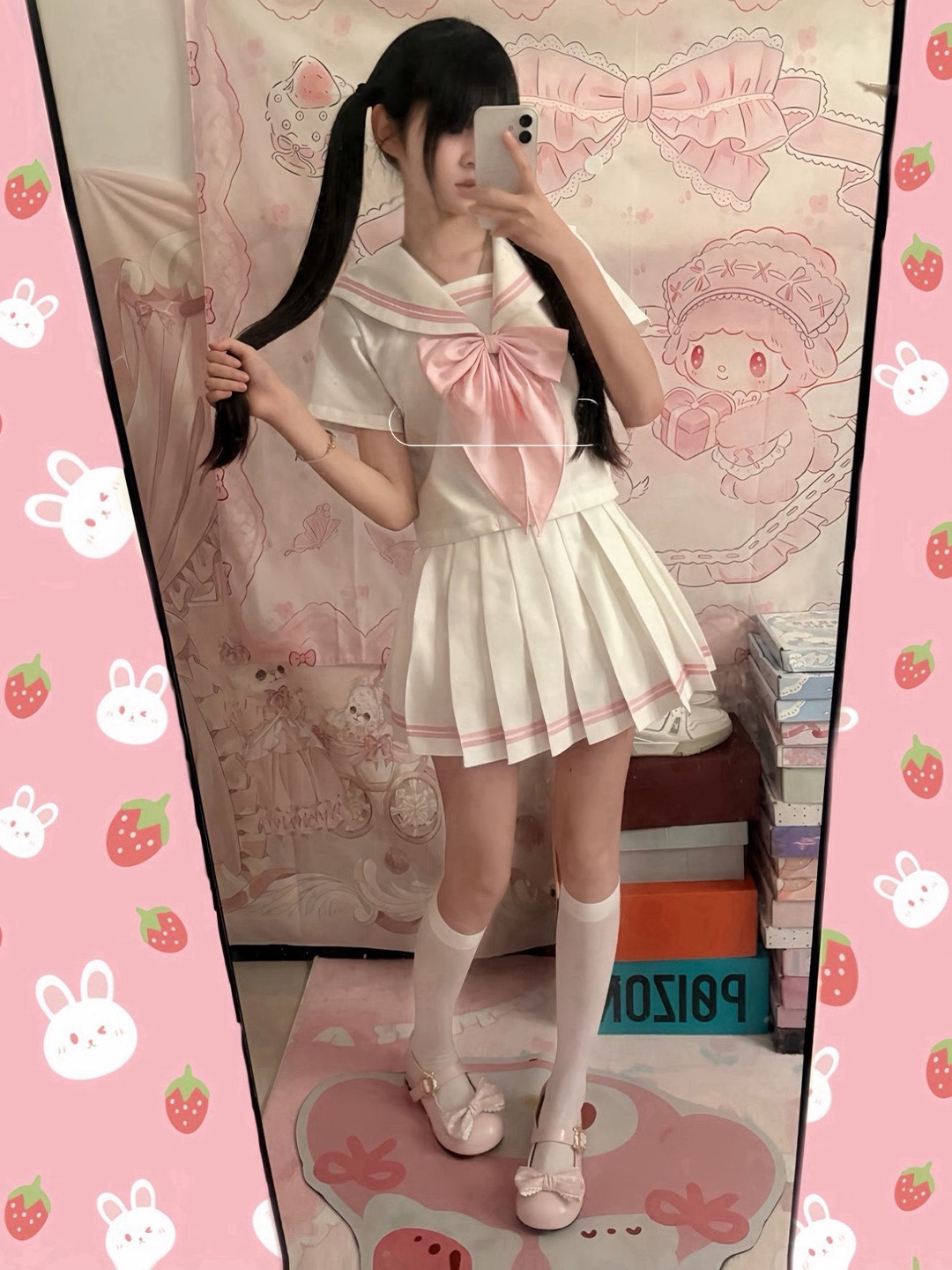 Erdbeer-Print im japanischen S – Summer Alt Clothing Bewertung und Preis
