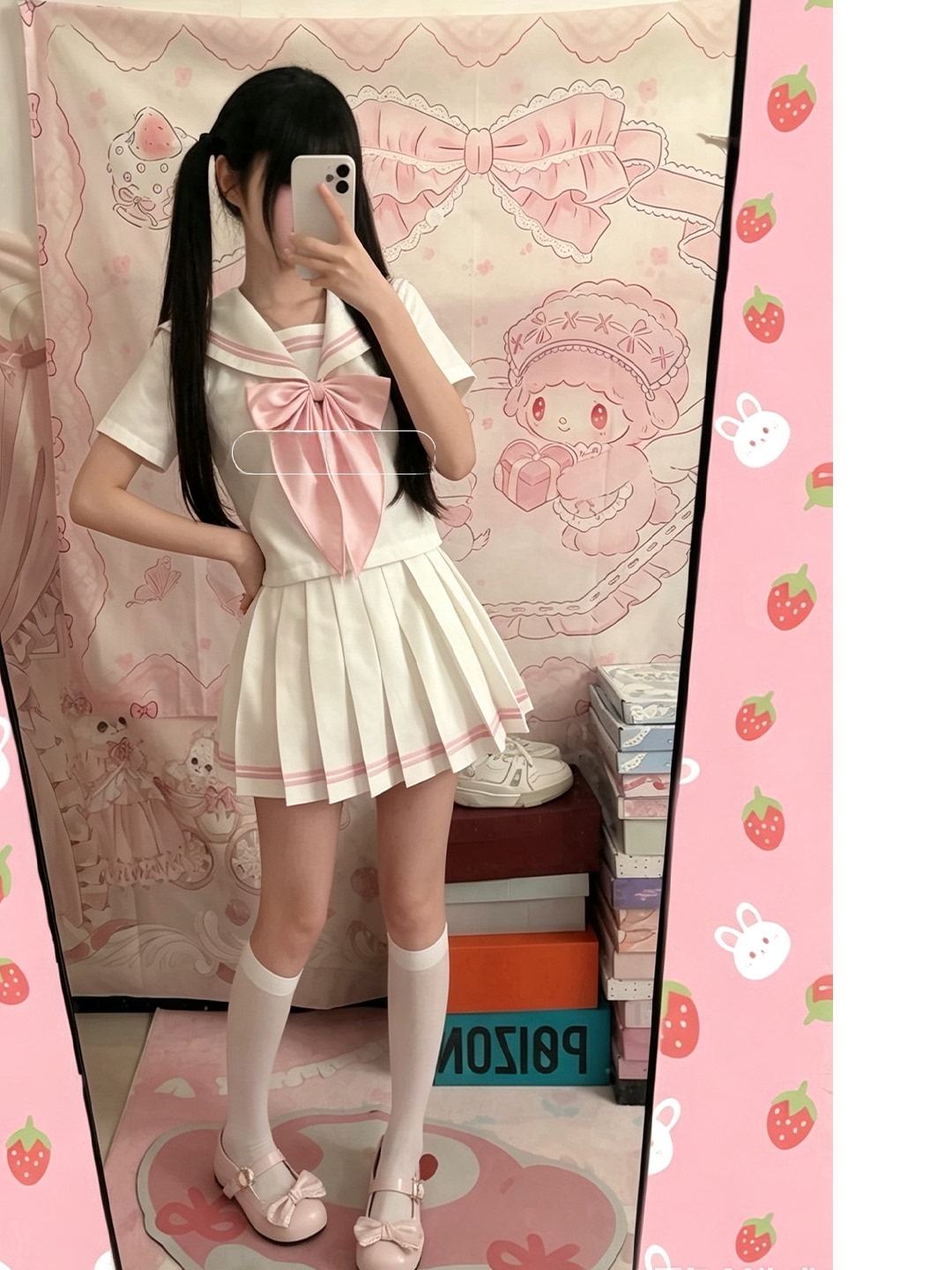 Erdbeer-Print im japanischen S – Summer Alt Clothing Bewertung und Preis