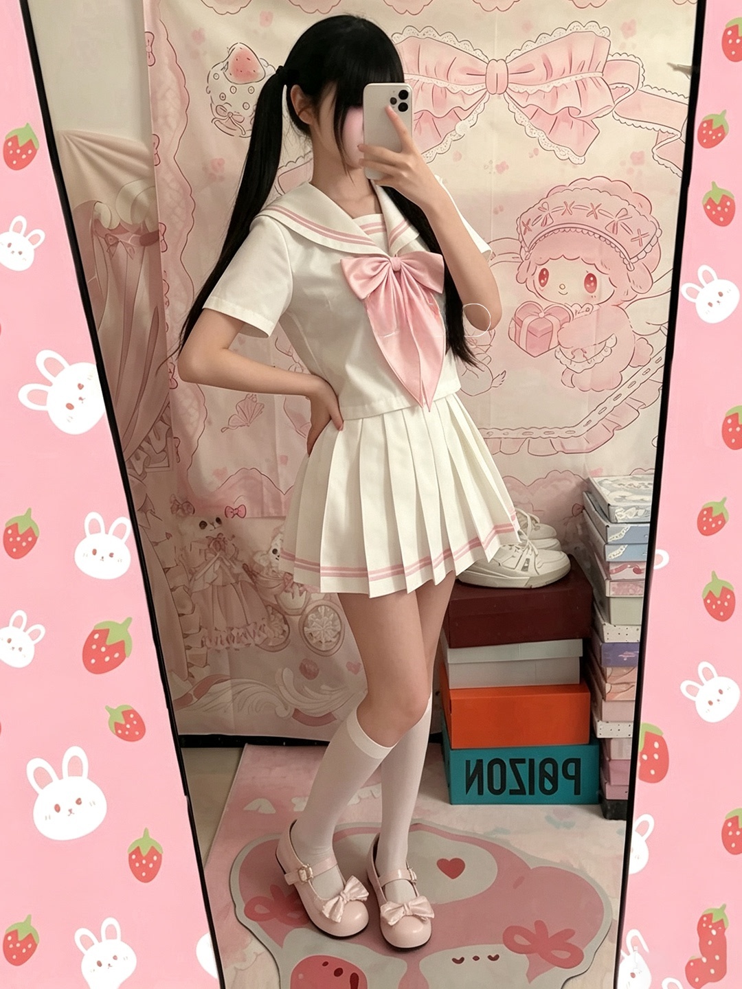 Erdbeer-Print im japanischen S – Summer Alt Clothing Bewertung und Preis