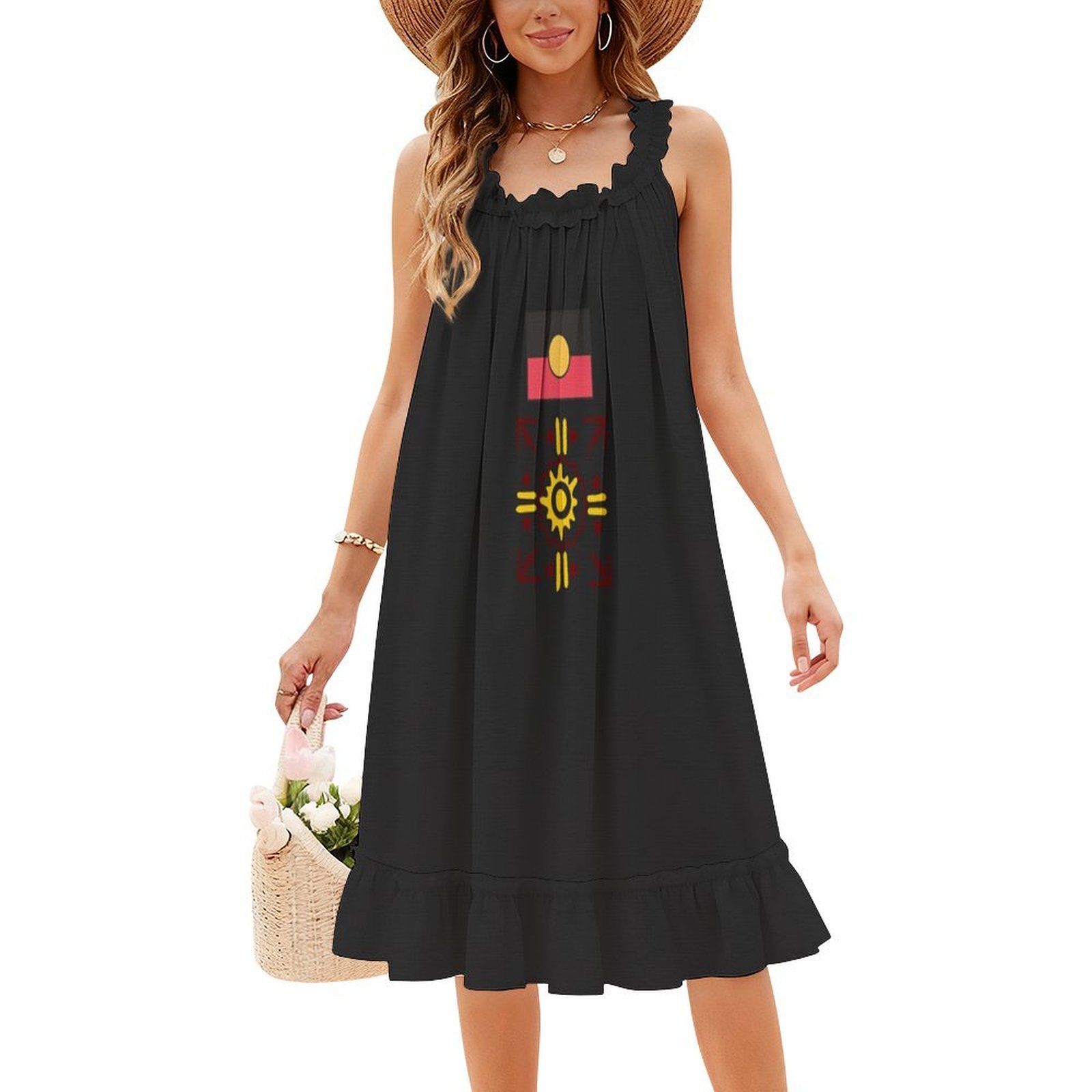 Aborigine-Minikleid im Preppy- – Summer Clothing Women Australia Bewertung und Preis