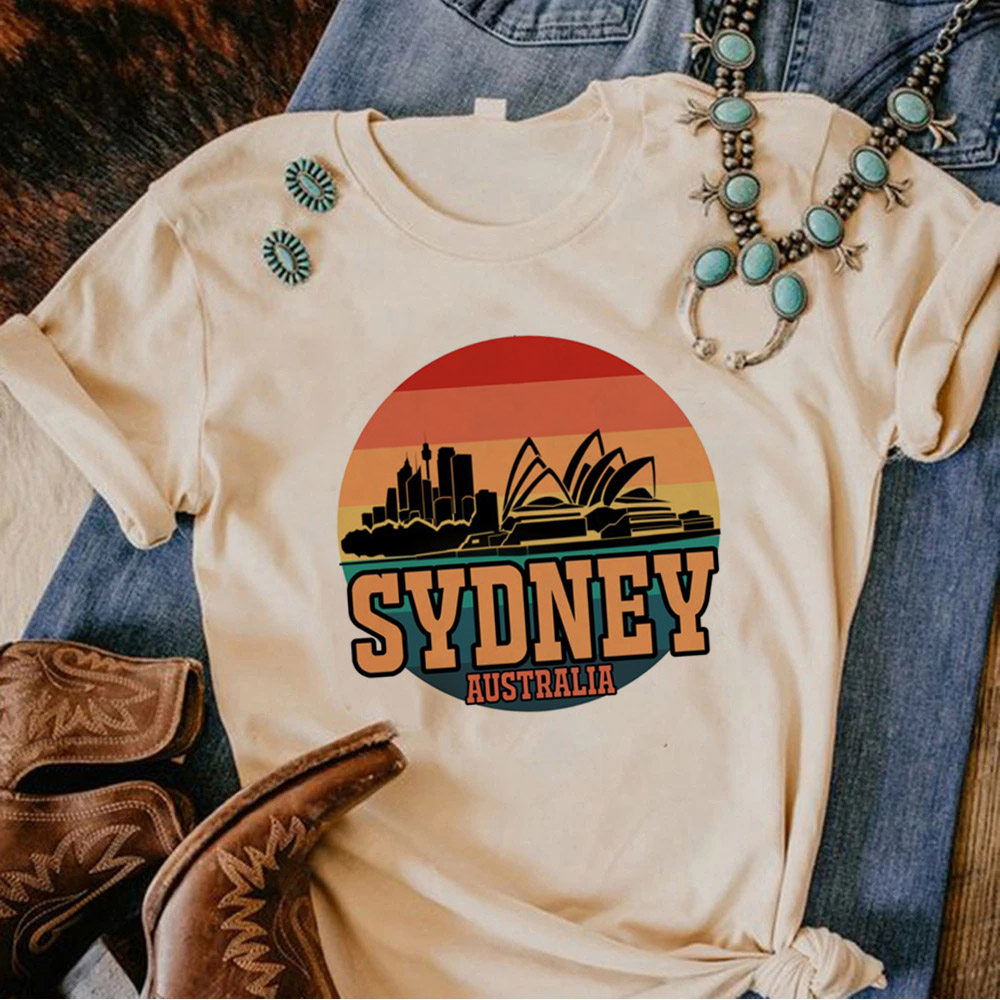 Australien T-Shirt Frauen Anim – Summer Clothing Women Australia Bewertung und Preis